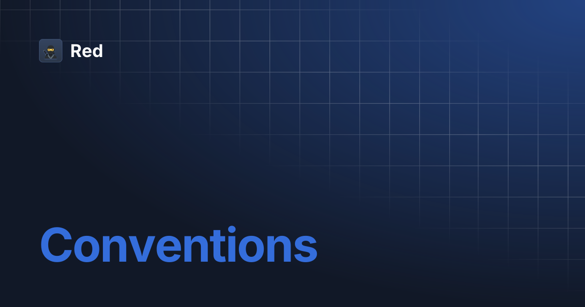 Conventions | Red
