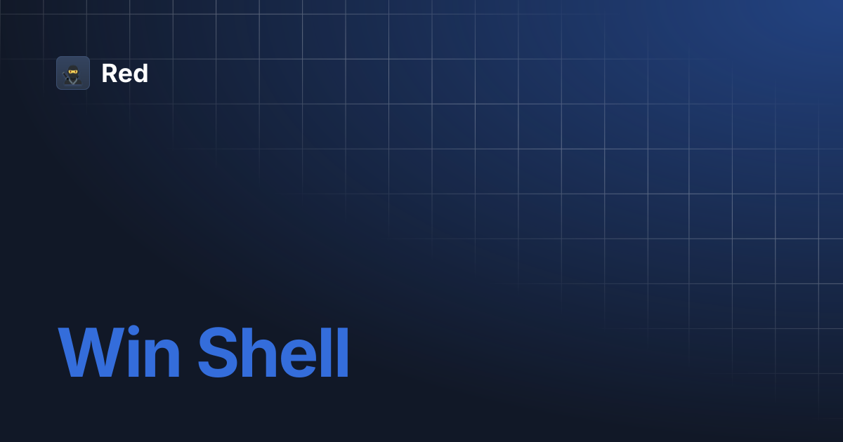 Win Shell | Red